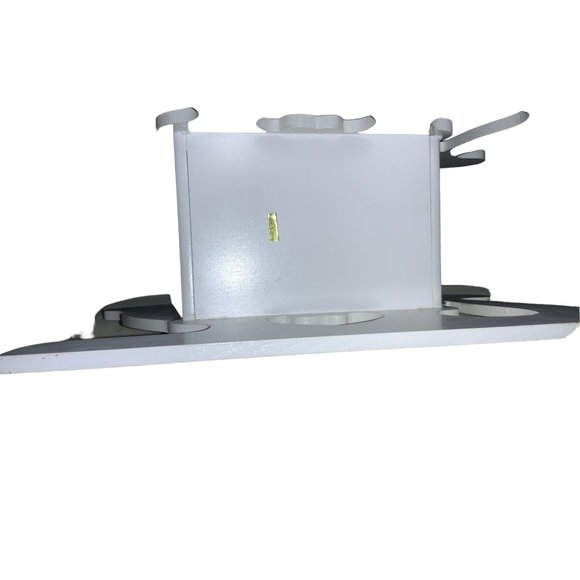 Wood Santa sleigh with Artificial Arrangement Centerpiece vintage - Picture 14 of 15